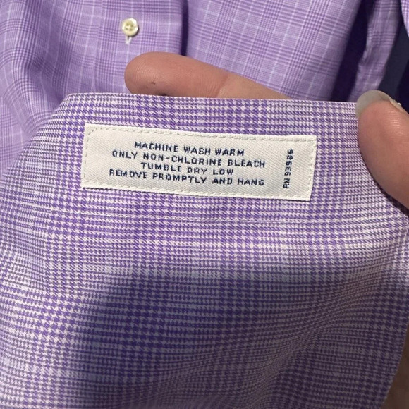 brooks‎ Brothers purple 100%  cotton shirt - Picture 4 of 4